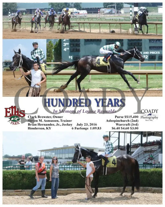 Hundred Years - 072316 Race 03 Elp Ellis Park