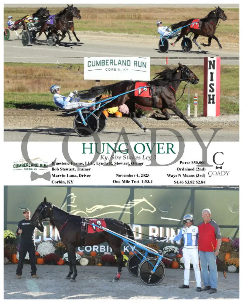 HUNG OVER - Ky. Sire Stakes Leg 3 - 11-04-25 - R08 - CMR Presque Isle Downs