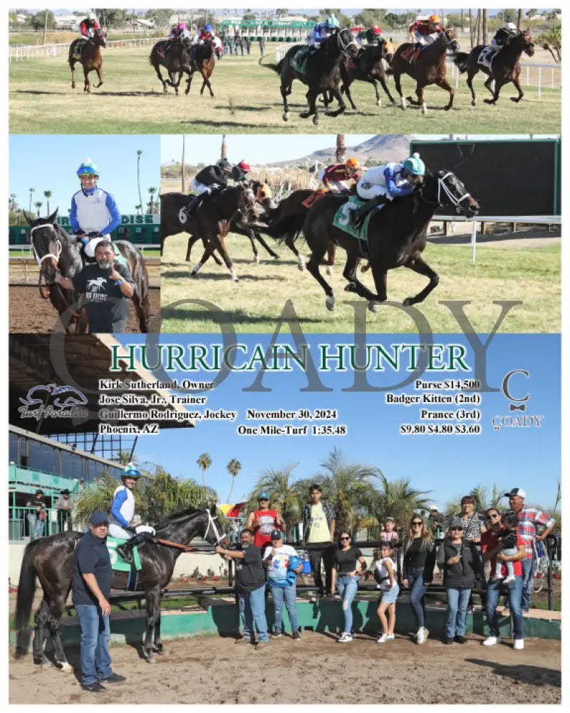 Hurricain Hunter - 11-30-24 R04 Tup Turf Paradise