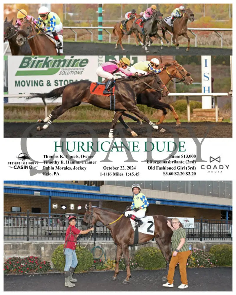 Hurricane Dude - 10-22-24 R08 Pid Presque Isle Downs
