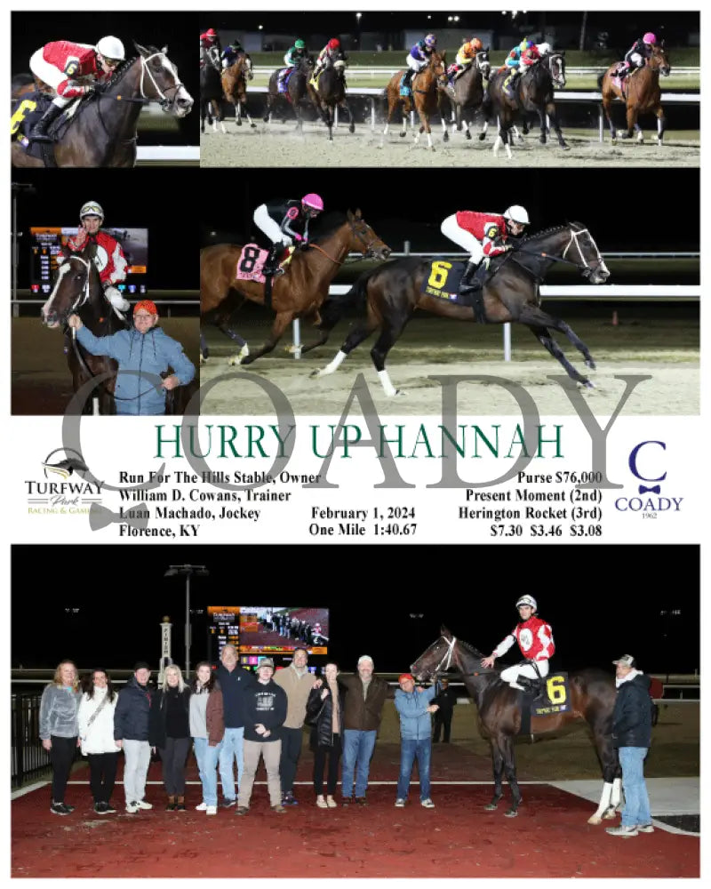 Hurry Up Hannah - 02-01-24 R08 Tp Turfway Park
