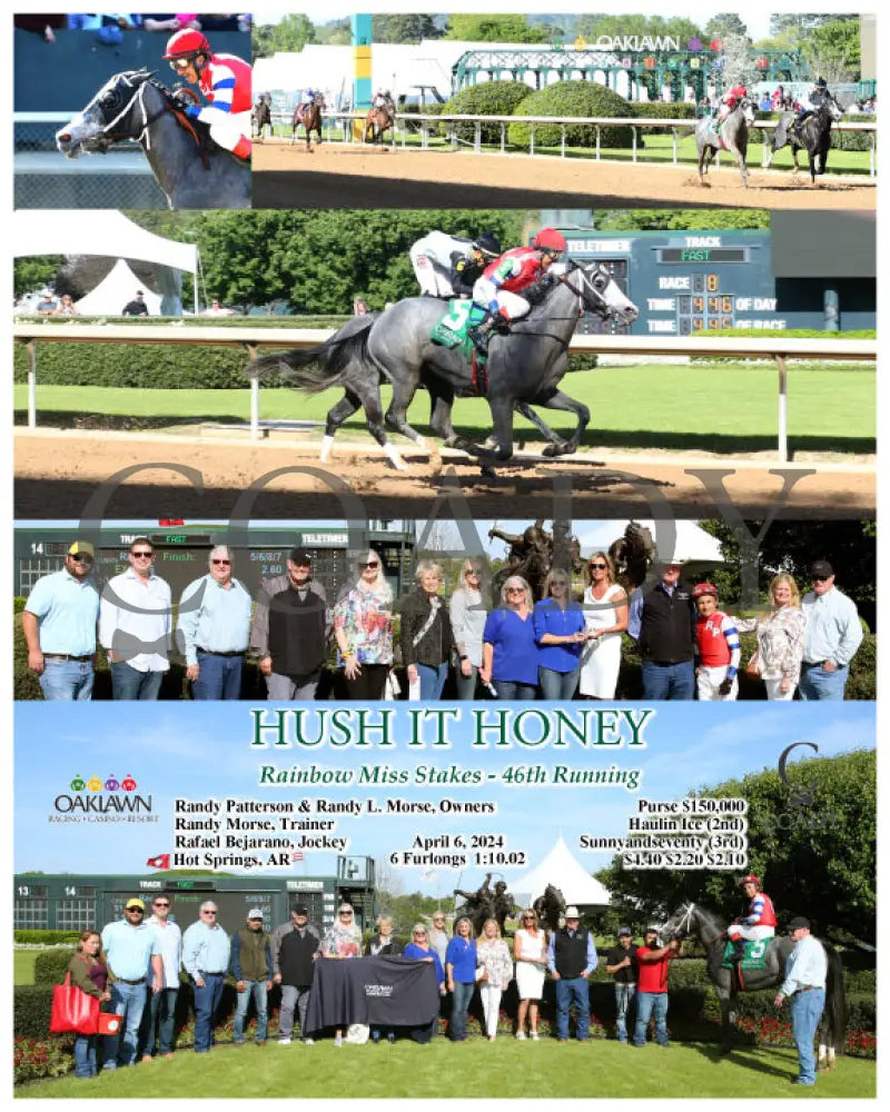Hush It Honey - Rainbow Miss Stakes 46Th Running 04 - 06 - 24 R08 Op Oaklawn Park