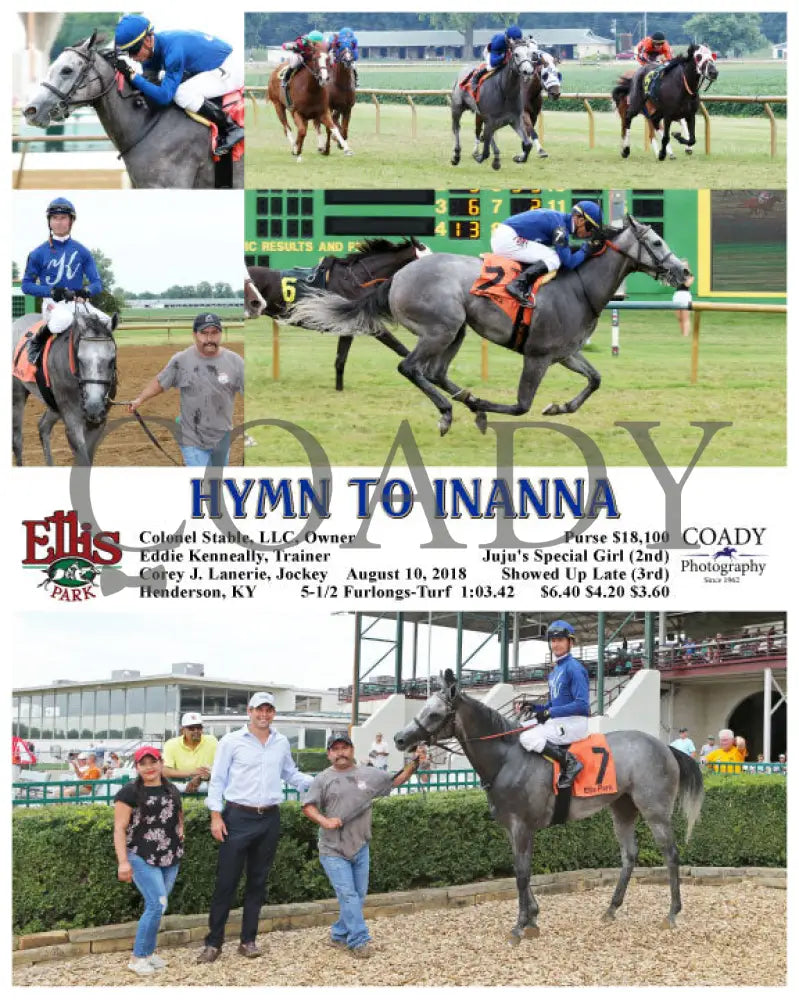Hymn To Inanna - 081018 Race 02 Elp Ellis Park