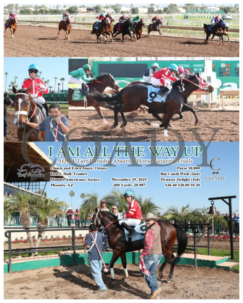 I AM ALL THE WAY UP - AQRA Turf Paradise Quarter Horse Futurity Trials - 11-29-25 - R03 - TUP - Coady Media - Kurtis Coady Photography