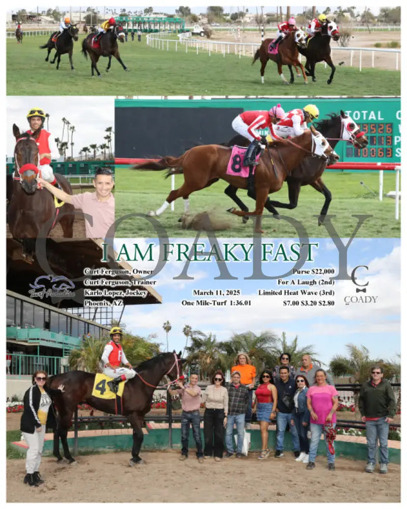 I AM FREAKY FAST - 03-11-25 - R04 - TUP Turf Paradise