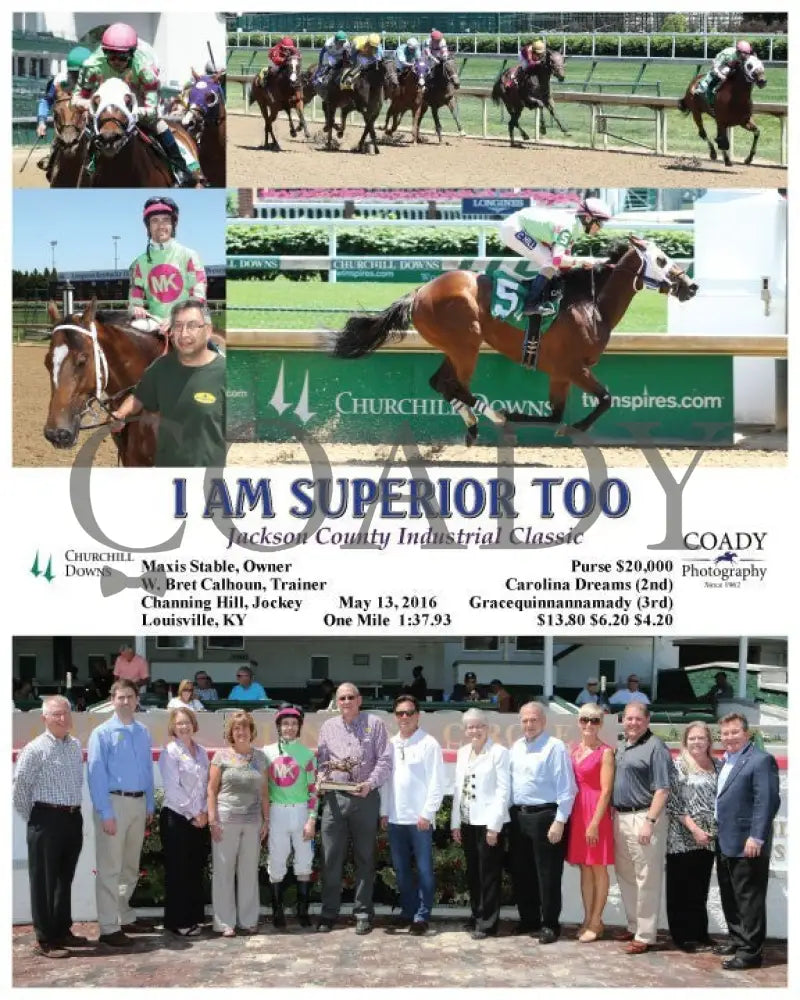 I Am Superior Too - 051316 Race 05 Cd Group Churchill Downs