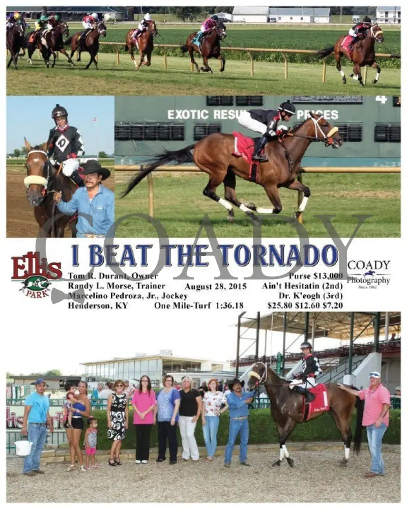 I Beat The Tornado - 082815 Race 08 Elp Ellis Park