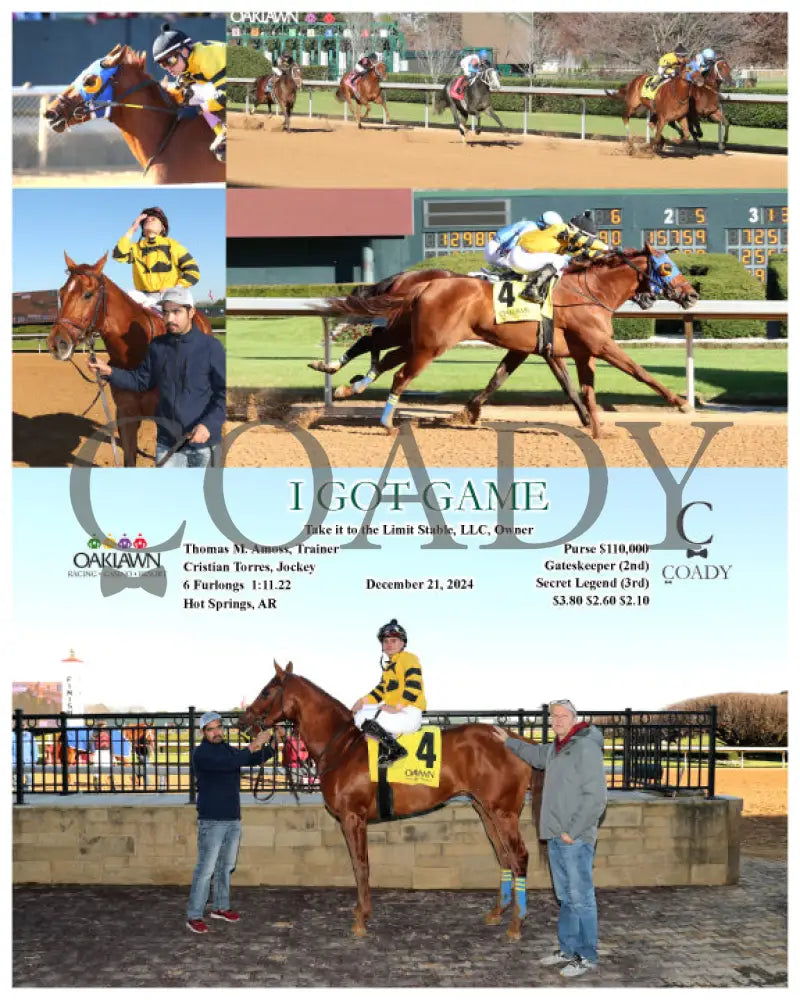 I Got Game - 12-21-24 R05 Op Oaklawn Park