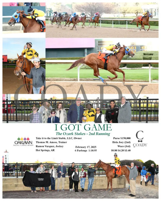 I GOT GAME - The Ozark Stakes - 2nd Running - 02-17-25 - R09 - OP Oaklawn Park