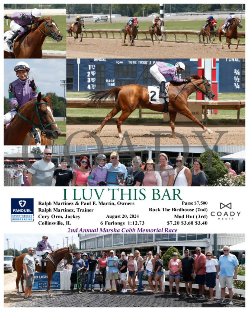 I Luv This Bar - 08-20-24 R03 Fan Fanduel Sportsbook Horse Racing