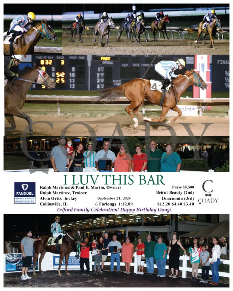 I Luv This Bar - 09-21-24 R03 Fan Fanduel Sportsbook Horse Racing