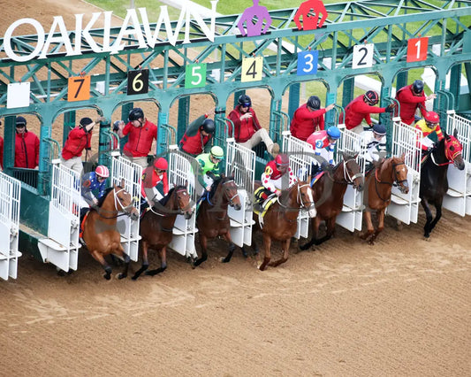 Ice Cold - Year’s End Stakes 2Nd Running 12-31-23 R09 Op Aerial Start 01 Oaklawn Park