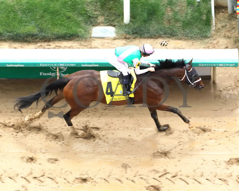 Idiomatic - The Fasig-Tipton La Troienne G1 05-03-24 R05 Cd Aerial Finish 01 Churchill Downs