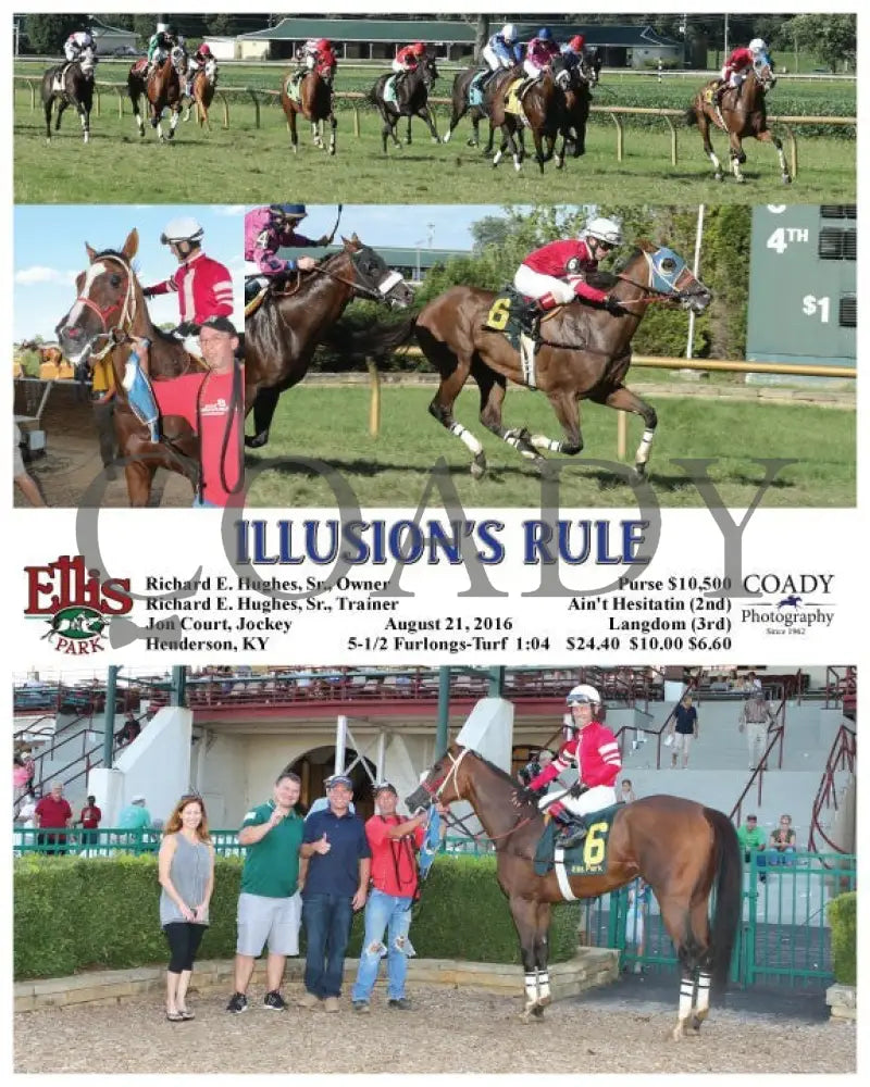 Illusion’s Rule - 082116 Race 09 Elp Ellis Park