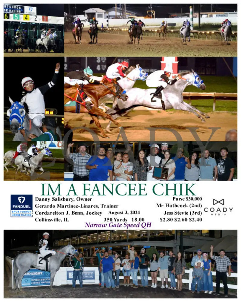 Im A Fancee Chik - 08-03-24 R08 Fan Fanduel Sportsbook Horse Racing