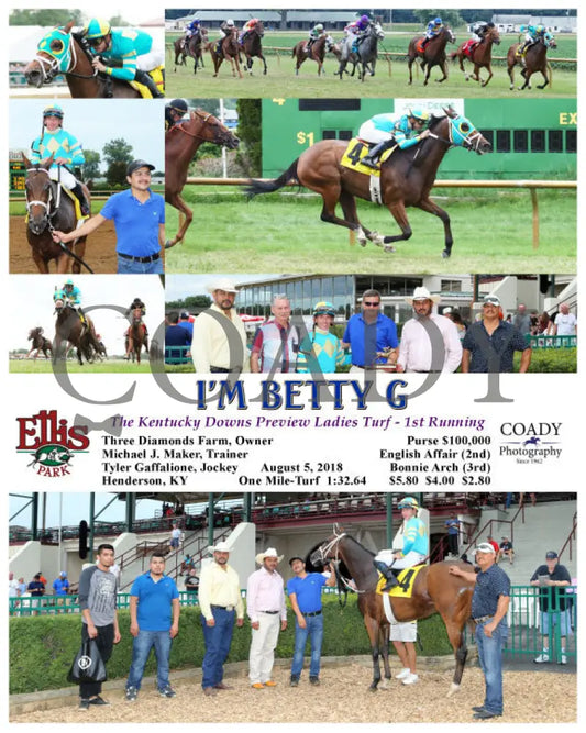 I’m Betty G - 080518 Race 09 Elp Ellis Park