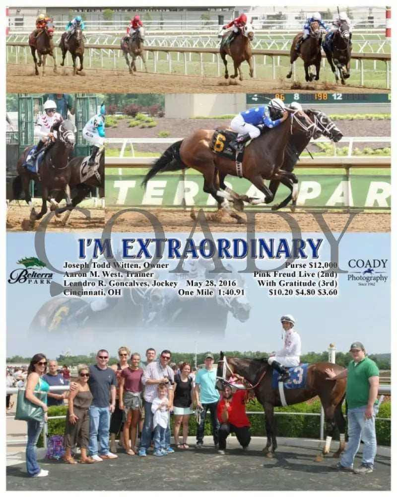 I’m Extraordinary - 052816 Race 05 Btp Belterra Park