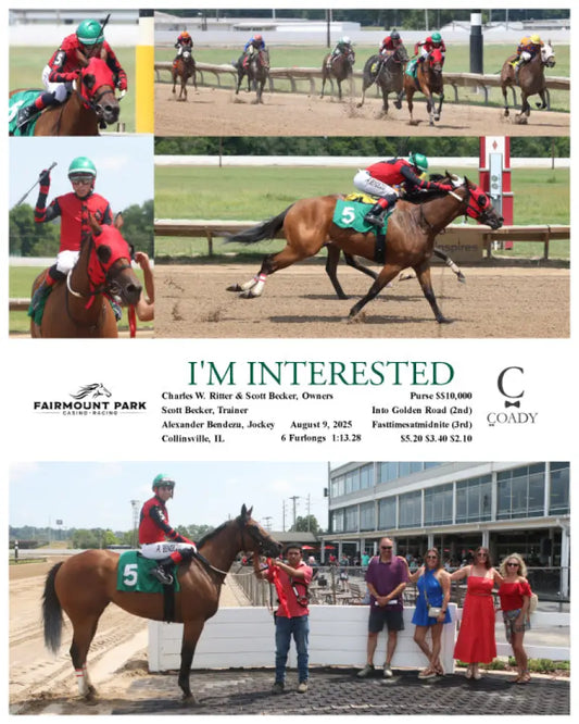 I’M INTERESTED - 08-09-25 - R01 - FP Fanduel Sportsbook Horse Racing