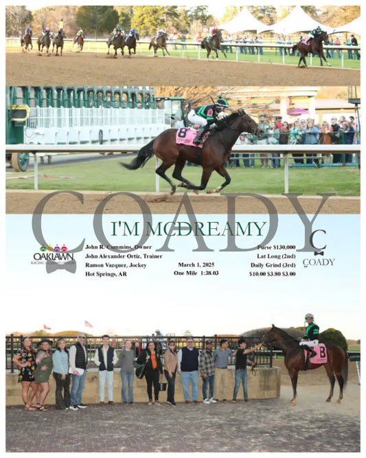 I’M MCDREAMY - 030125 - Race 10 - OP Oaklawn Park