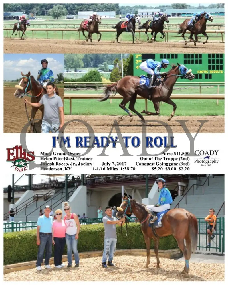 I’m Ready To Roll - 070717 Race 03 Elp Ellis Park