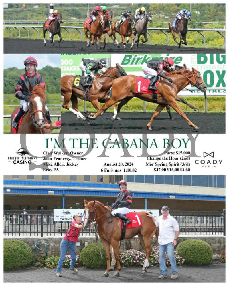 I’m The Cabana Boy - 08-28-24 R01 Pid Presque Isle Downs
