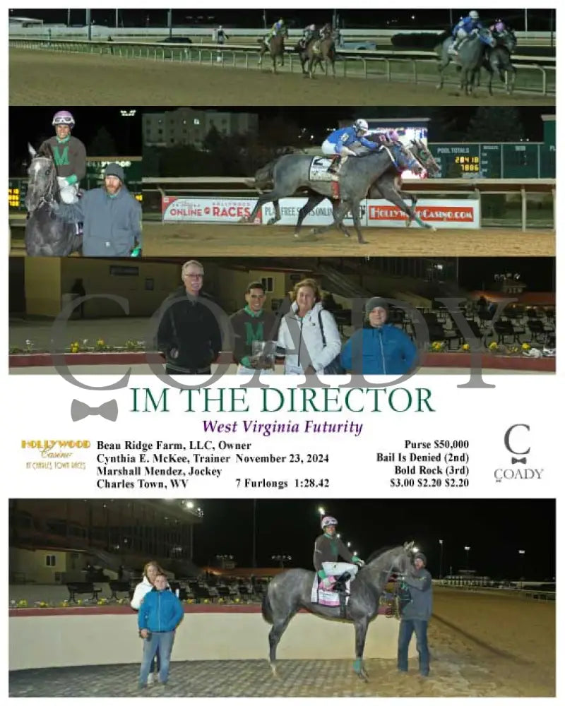 Im The Director - West Virginia Futurity 11-23-24 R08 Ct Hollywood Casino At Charles Town Races