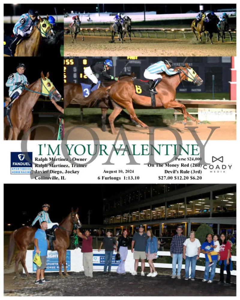 I’m Your Valentine - 08-10-24 R08 Fan Fanduel Sportsbook Horse Racing