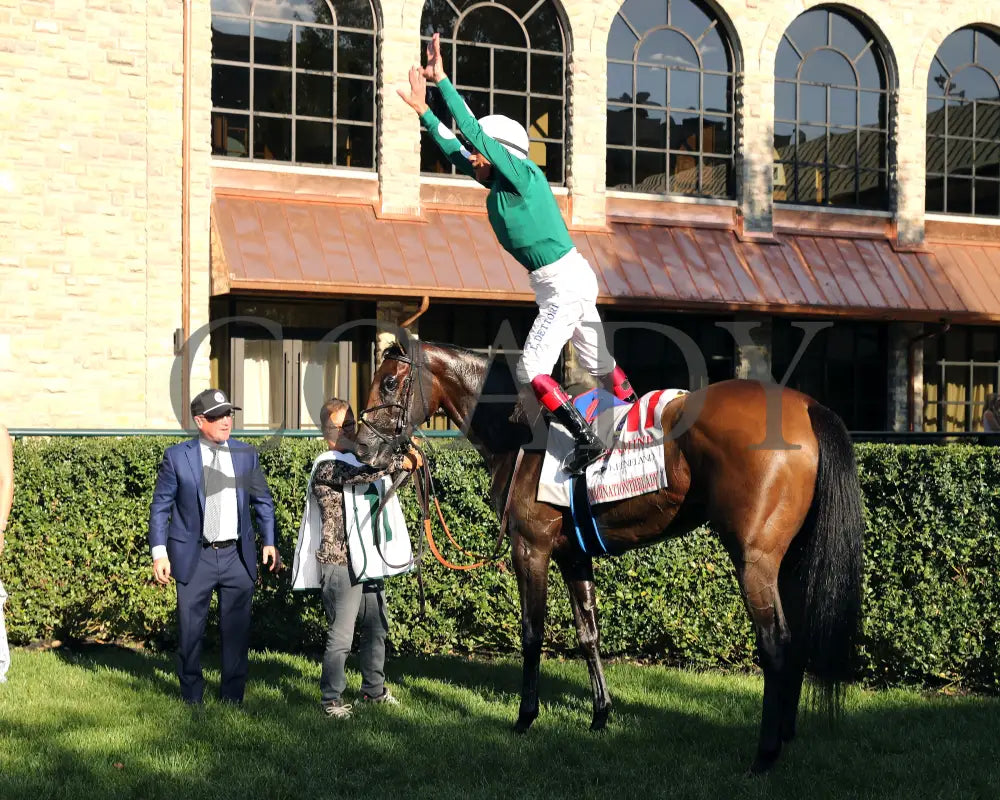 IMAGINATIONTHELADY - The Jessamine Presented by Keeneland Sales G2 - 10-03-25 - R08 - KEE - Flying Dismount 03 Keeneland