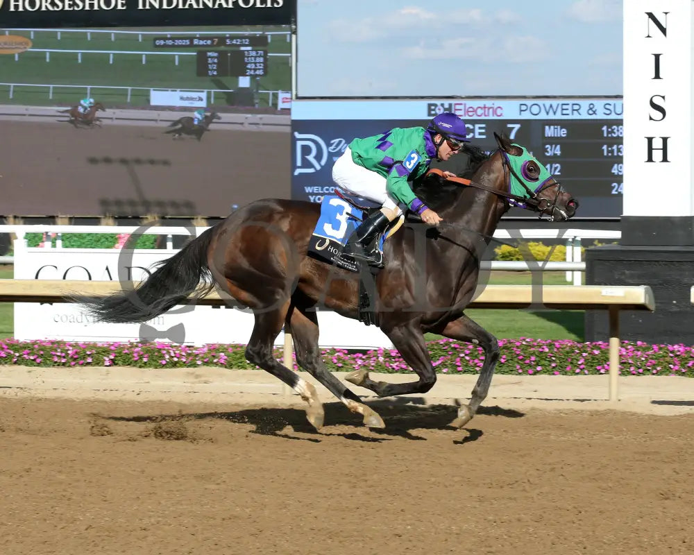 IMAGINE THE MOON - The Hoosier Heartland - 25th Running - 09-10-25 - R07 - Horseshoe Indiana - Finish 01 - Sammantha