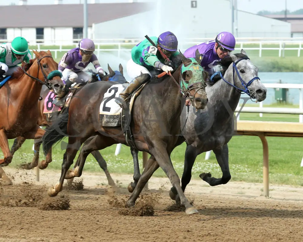 IMAGINE THE MOON - Shelby County - 23rd Running - 06-04-25 - R07 - Horseshoe Indiana - Finish 02 - Eli Davis Indiana