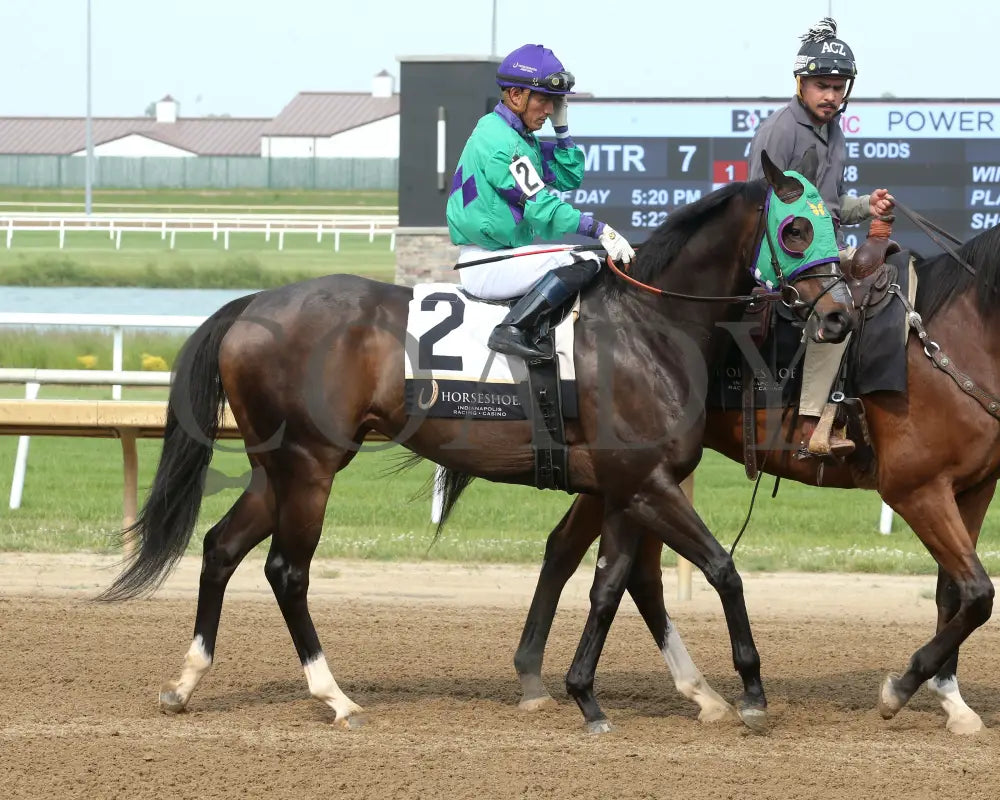 IMAGINE THE MOON - Shelby County - 23rd Running - 06-04-25 - R07 - Horseshoe Indiana - Post Parade 01 - Sammantha