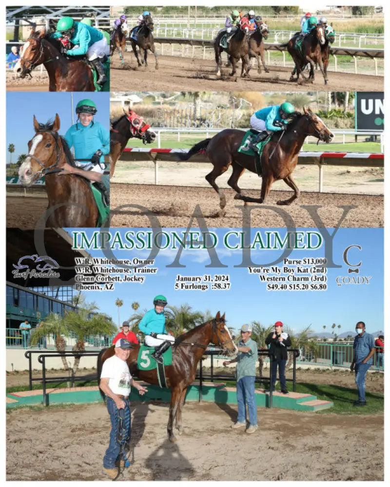 Impassioned Claimed - 01-31-24 R08 Tup Turf Paradise