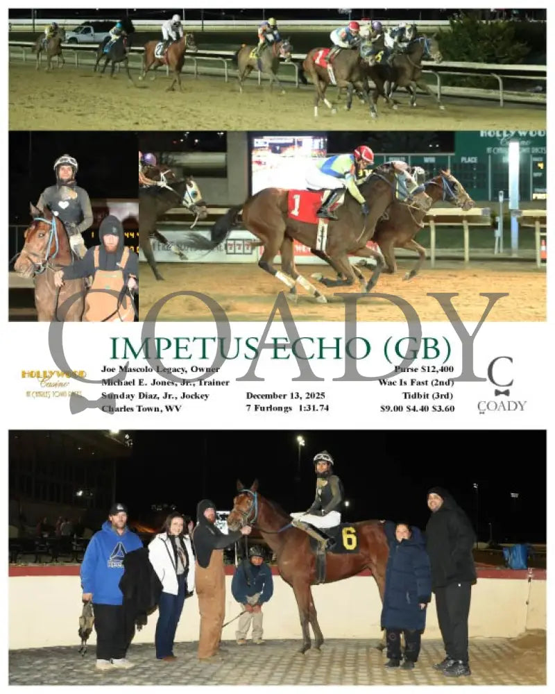 IMPETUS ECHO (GB) - 12-13-25 - R04 - CT Hollywood Casino at Charles Town Races