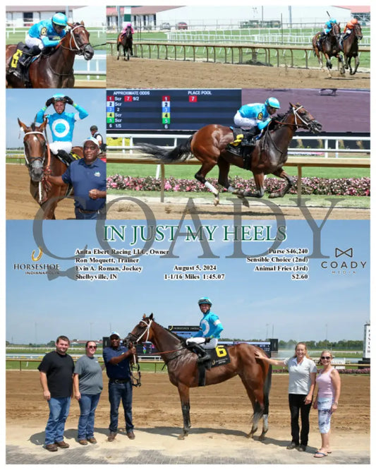 In Just My Heels - 1 00Th Career Win For Trainer Ron Moquett! 08-05-24 R03 Ind Indiana Grand