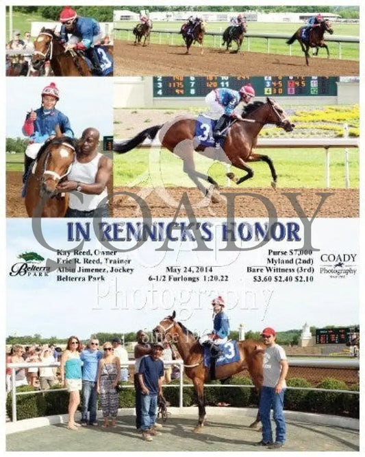 In Rennick’s Honor - 052414 Race 08 Btp Belterra Park