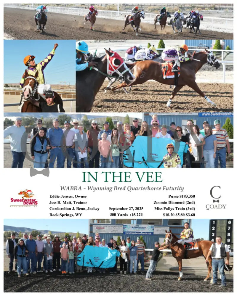 IN THE VEE - WABRA - Wyoming Bred Quarterhorse Futurity - 09-27-25 - R09 - SWF Sweetwater Downs