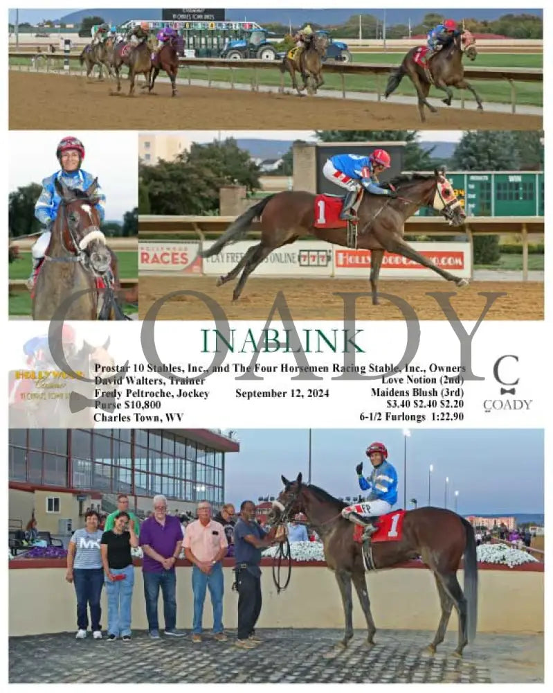 Inablink - 09-12-24 R01 Ct Hollywood Casino At Charles Town Races
