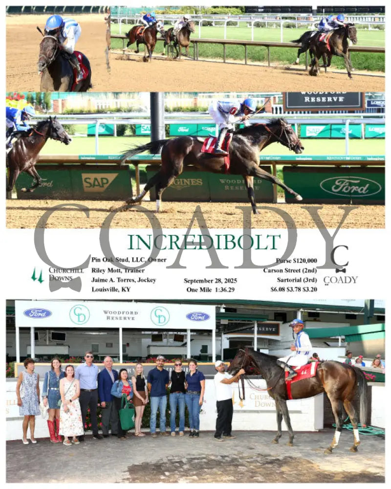 INCREDIBOLT - 092825 - Race 10 - CD Churchill Downs
