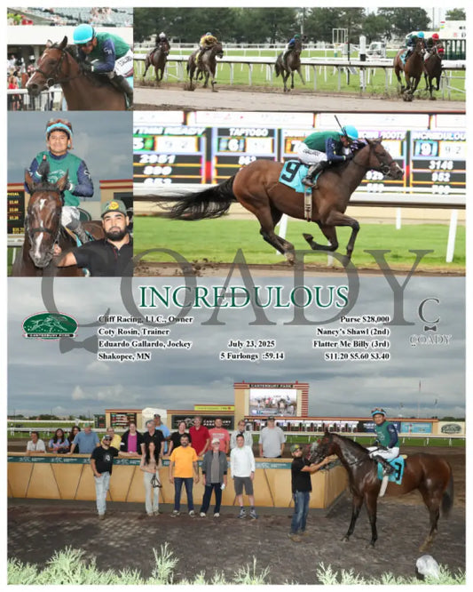 INCREDULOUS - 07-23-25 - R06 - CBY Canterbury Park