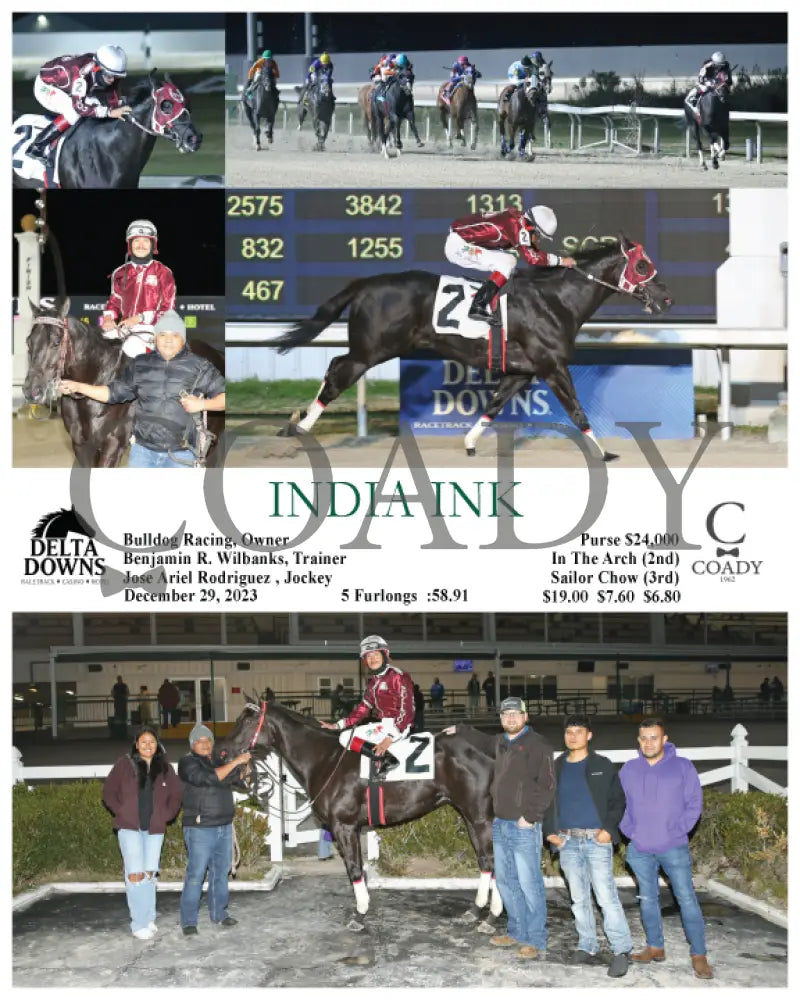 India Ink - 12-29-23 R07 Ded Delta Downs