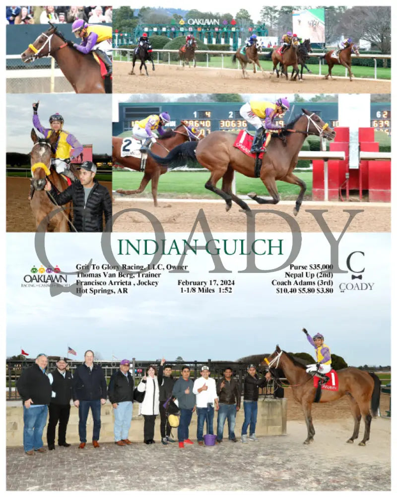 Indian Gulch - 02-17-24 R10 Op Oaklawn Park