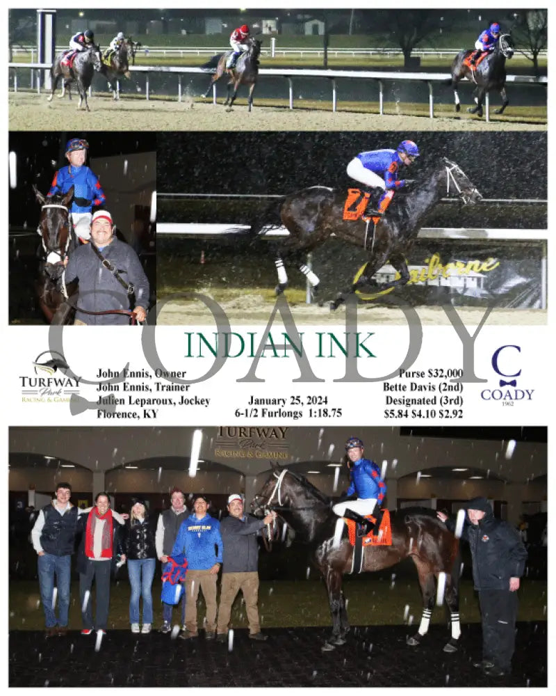 Indian Ink - 01-25-24 R07 Tp Turfway Park