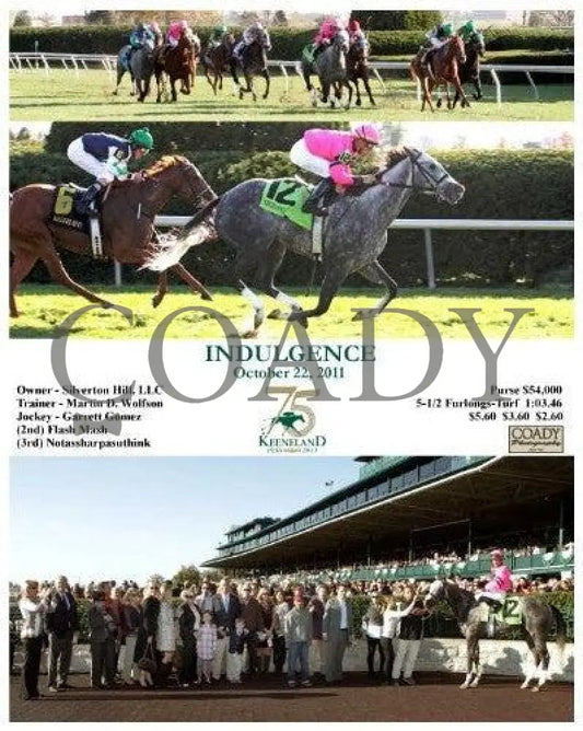 Indulgence - 102211 Keeneland