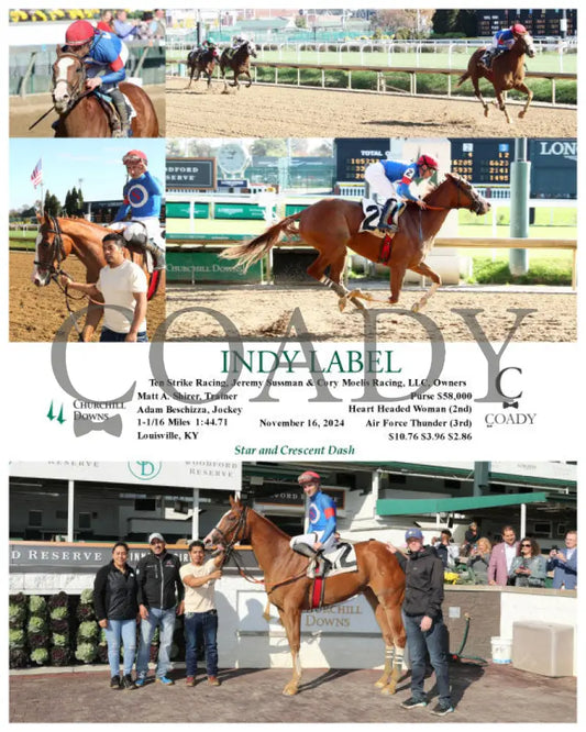 Indy Label - 111624 Race 02 Cd Churchill Downs