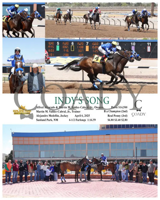 INDY’S SONG - 04-06-25 - R03 - SUN Sunland Park