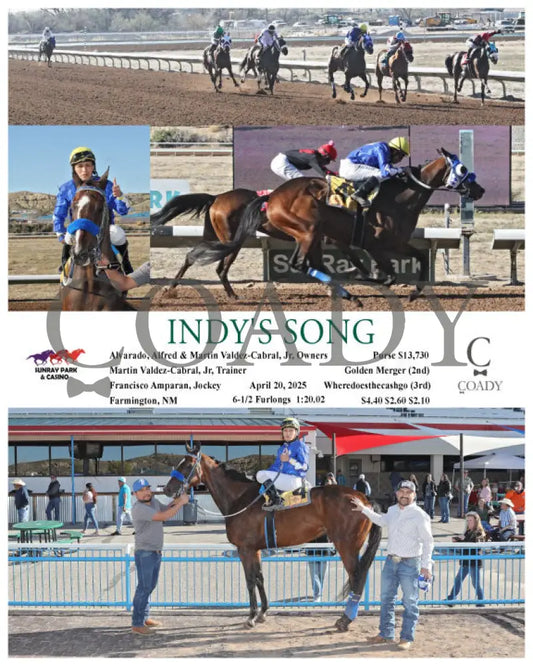 INDY’S SONG - 04-20-25 - R11 - SRP SunRay Park