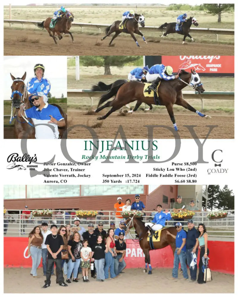 Injeanius - Rocky Mountain Derby Trials 09-15-24 R05 Arp Arapahoe Park