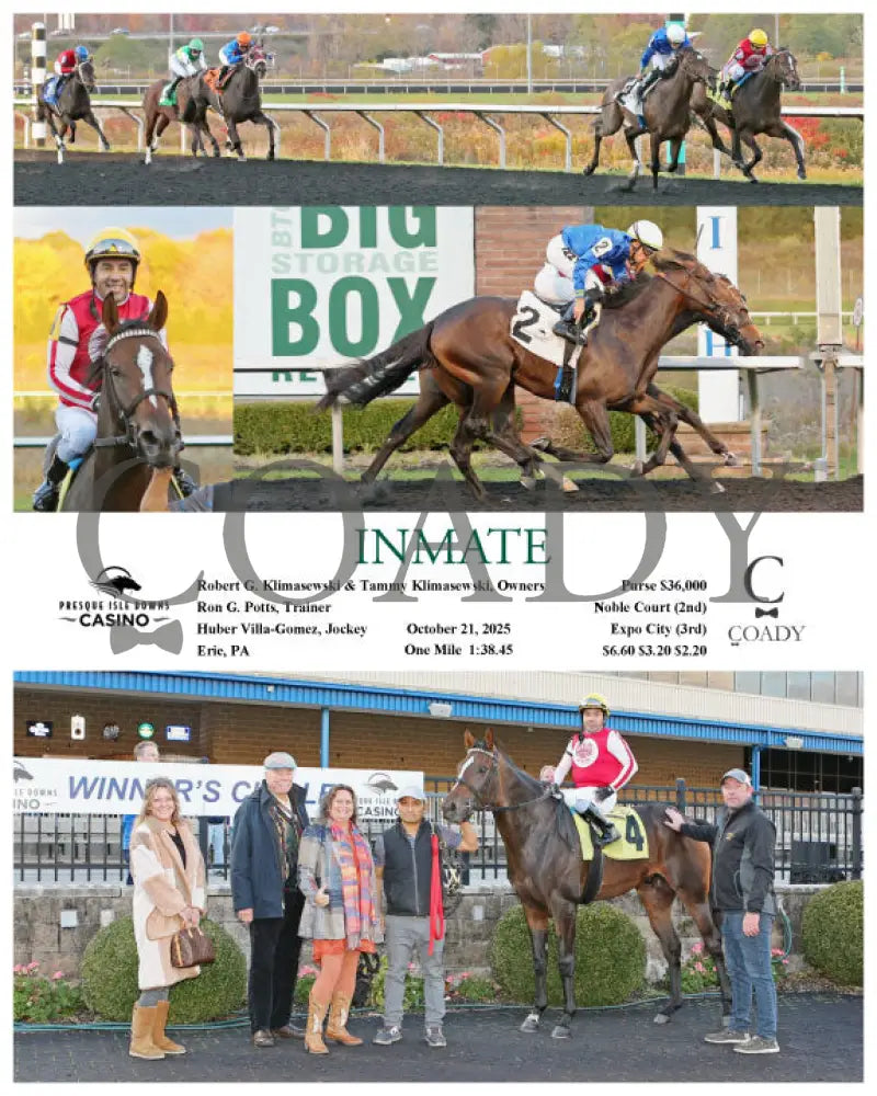 INMATE - 10-21-25 - R06 - PID Presque Isle Downs
