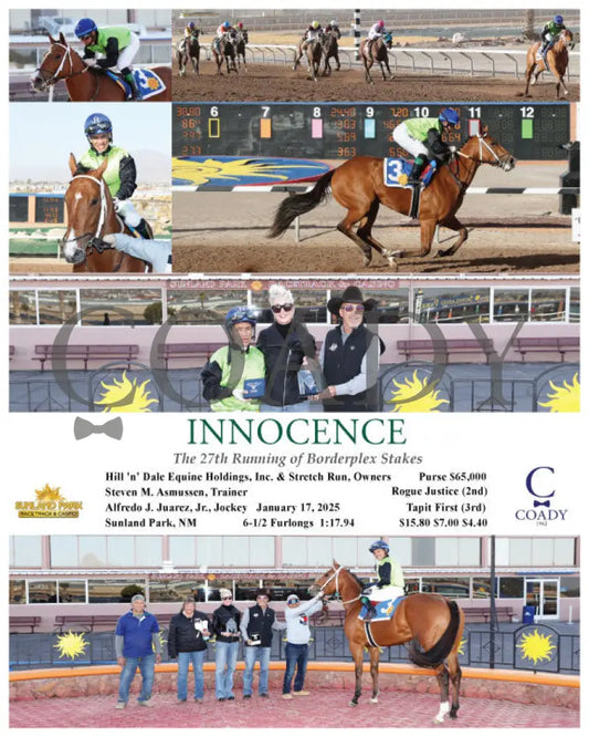 Innocence - The 27Th Running Of Borderplex Stakes 01-17-25 R08 Sun Turfway Park
