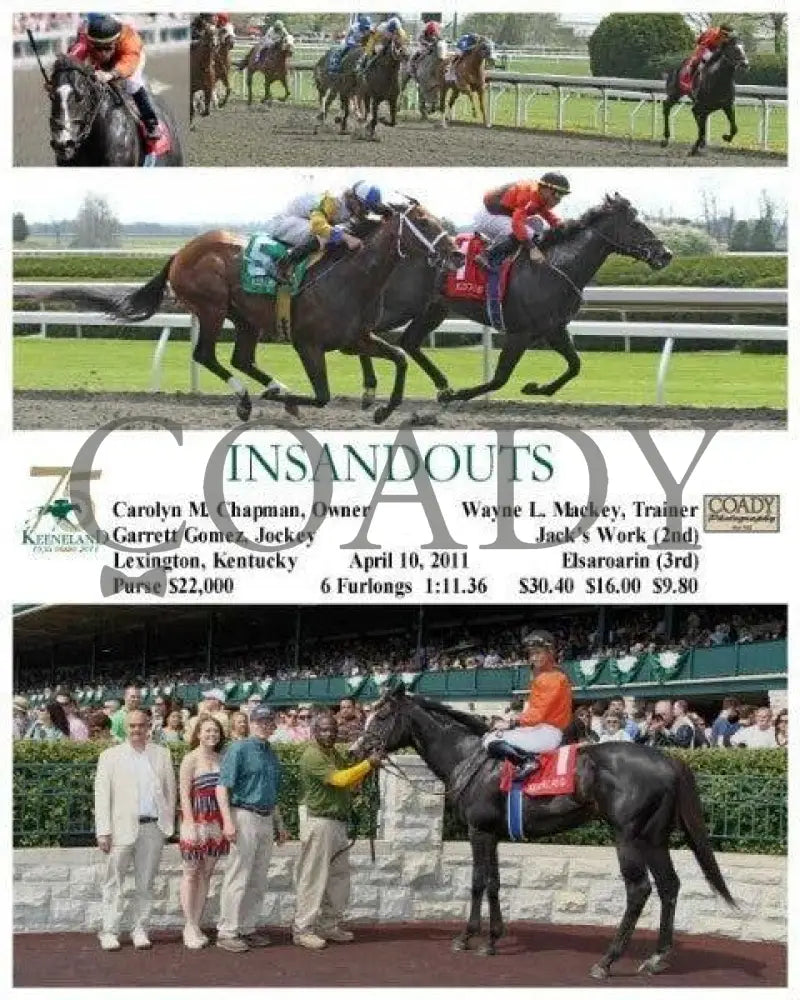 Insandouts - 041011 Race 05 Keeneland
